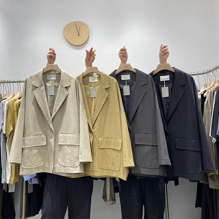 Original price 156.79! [self] Korean solid color breasted suit 5862# zyh