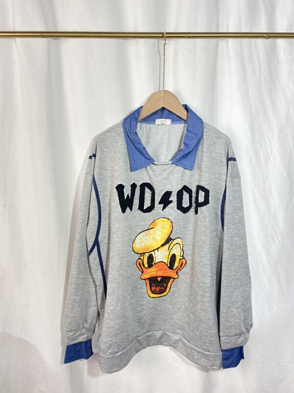 [Yi show shop] cartoon printed loose fashion sweater 1327# Cl