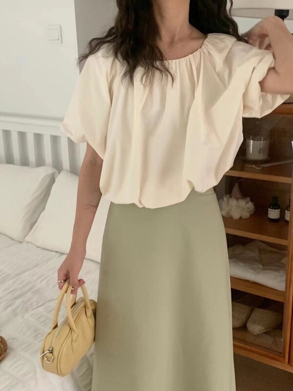 New in early summer! [sugar offices] Korean slim one shoulder shirt 1132# HBx