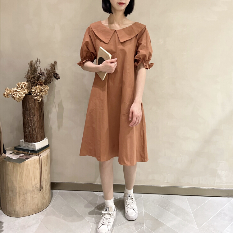 New in early summer! [I look] slim large lapel age reducing dress 12056# ZSY