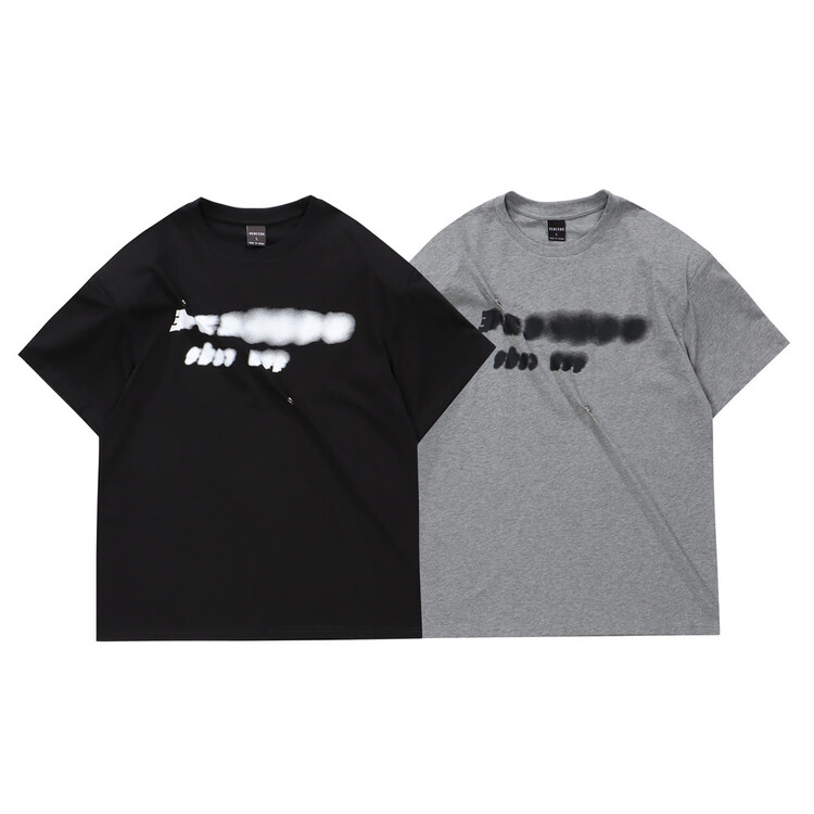 [venue] Korean loose letter versatile round neck short sleeve T-shirt ld1023# CSX