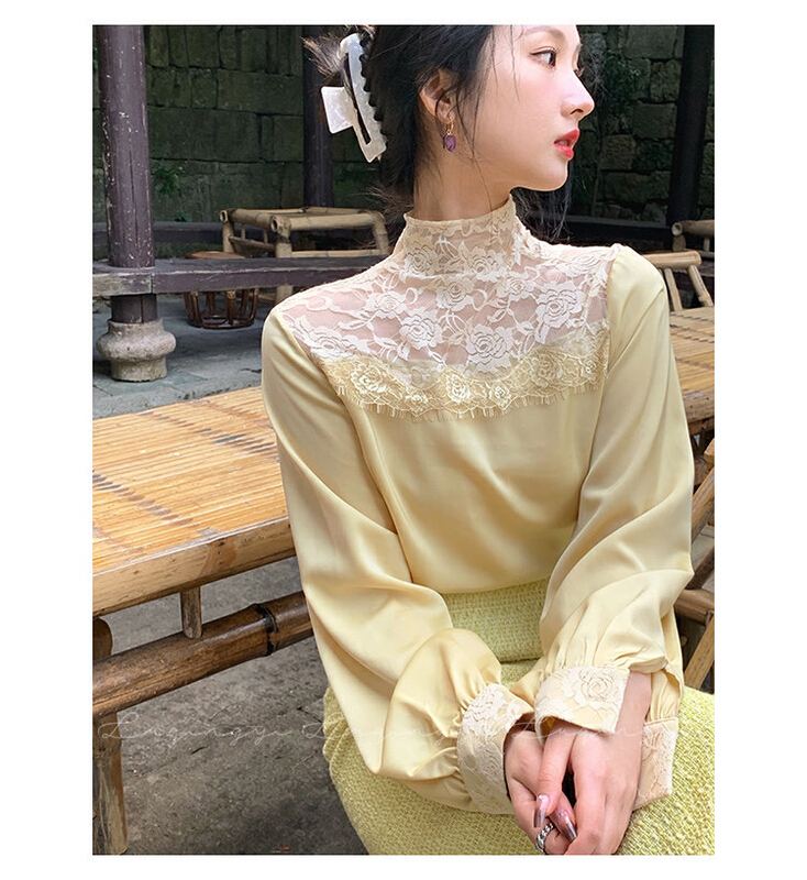 New year in early spring! [LML] French lace blouse 724# ozq