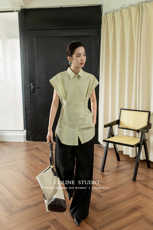 現貨!初夏上新!【COLINE】日系純色百搭馬甲  C2121A#  HYY