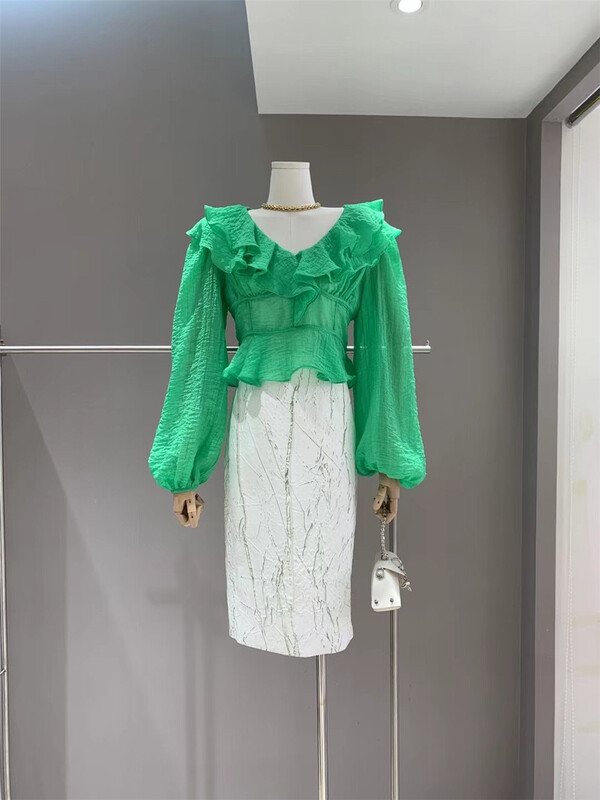 New in early summer! [D22] French style lady's texture skirt 2129376# zxx