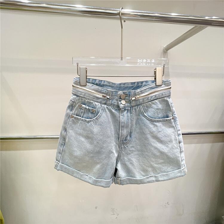 New in early summer! [GD] zipper versatile loose denim shorts 3670# XYJ