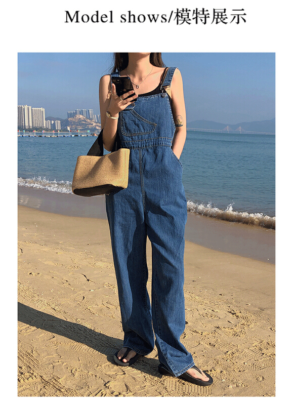 New year in early spring! [bee Street] new style pants loose suspenders (only suspenders) 9117-1# lwy