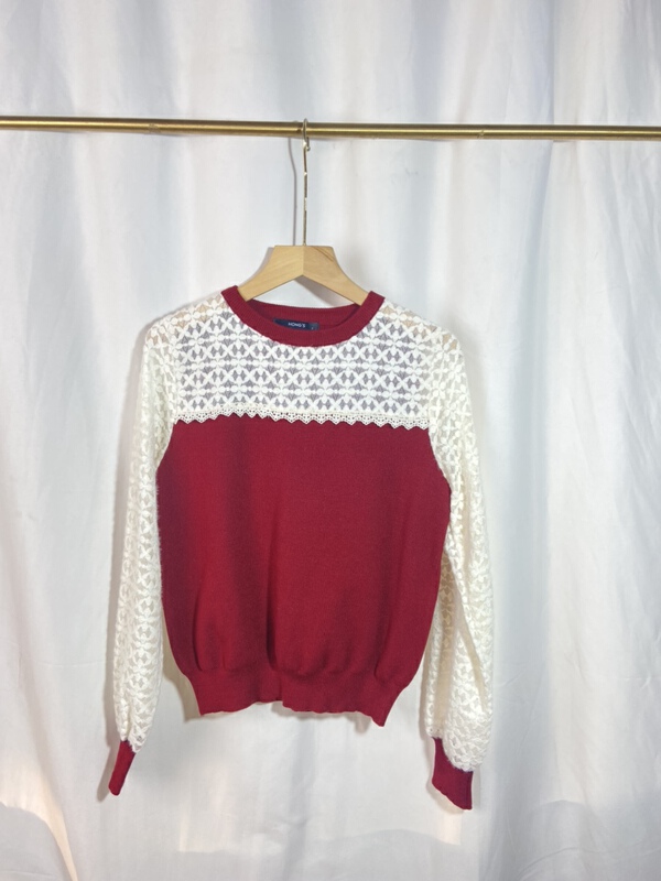 New in early summer! [yspy shop] Korean knit shirt ys1-790# CL with stitching design