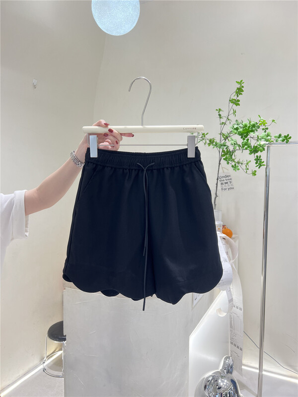 [cuvvi] elastic waist Korean age reducing casual shorts 60757# LSL