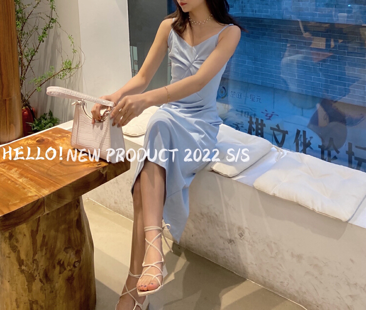 [Hello] pleated design Vintage Dress ys-6206# lwy