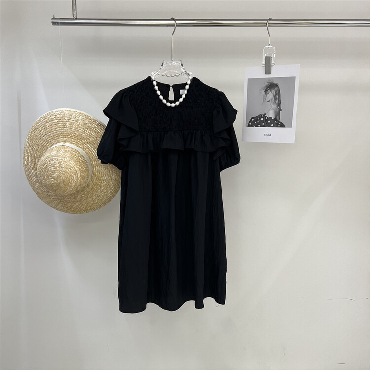 goods in stock! [AA studio] lady aging Ruffle loose dress ys2-6013\wpl