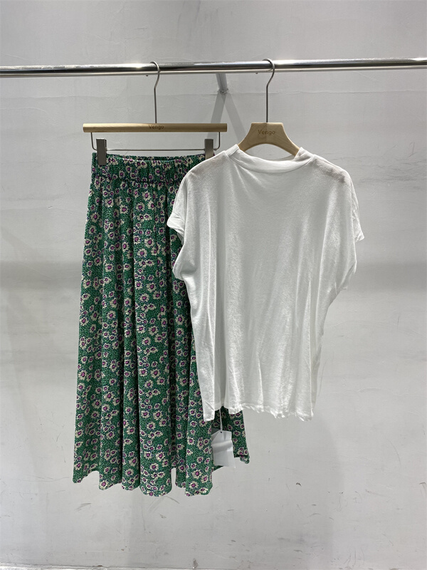 New in early summer! [vengo] round neck simple basic short sleeve T-shirt 6024-2# XJ