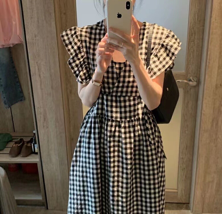 [Zoe Zoe] Korean cotton hemp suspender dress + short outer small shirt set c538# L