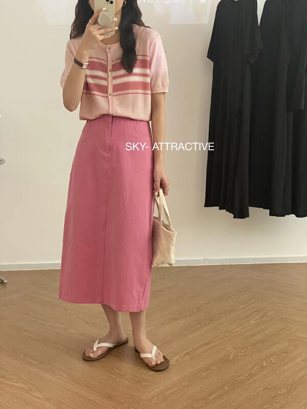 [sky] Korean back elastic skirt 19260# HBx