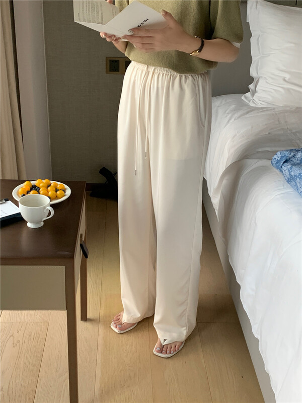 goods in stock! New in early summer! [feeding] Korean style net version simple, niche and versatile casual pants 9870# cqw
