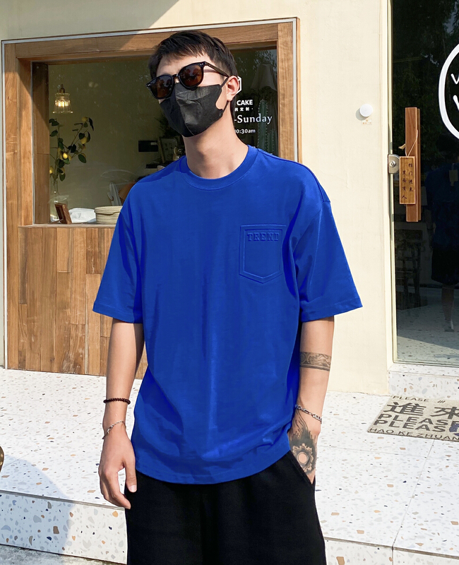 [TPY] 260g round neck cotton comfortable short sleeve T-shirt ys3-6# ZZL