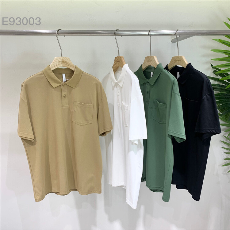 New year in early spring! [wild] simple and comfortable solid color casual polo shirt e93003# ZZL