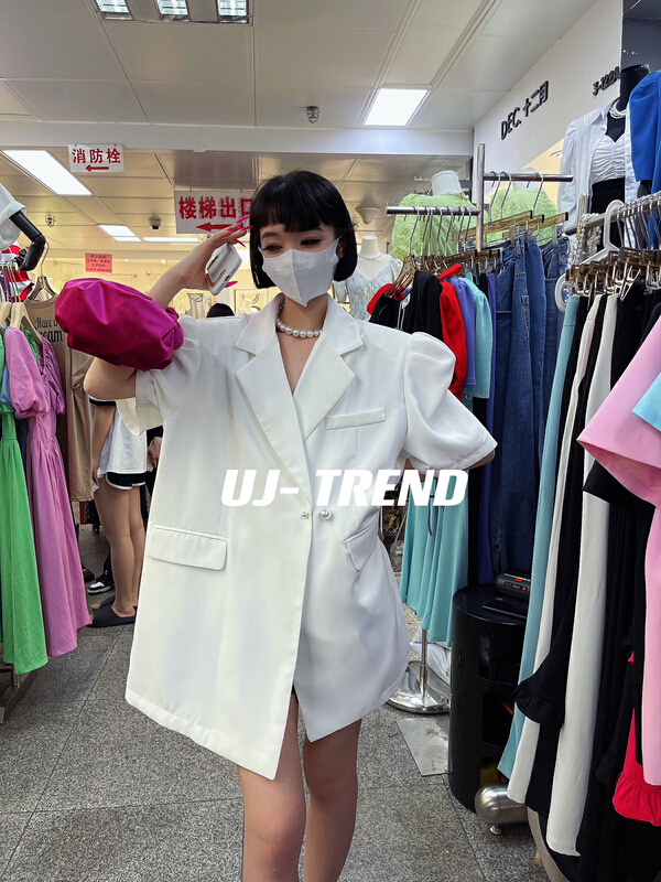 [ujtrend] advanced fashion temperament bubble sleeve suit 908# WTT