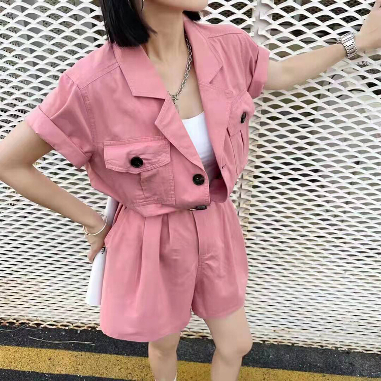 [rasion] slim casual overalls (with belt) 6473# LSL