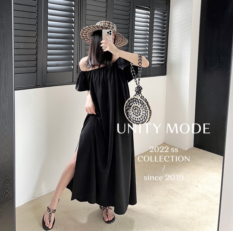 [unit] slit loose and versatile dress 8025# cqw
