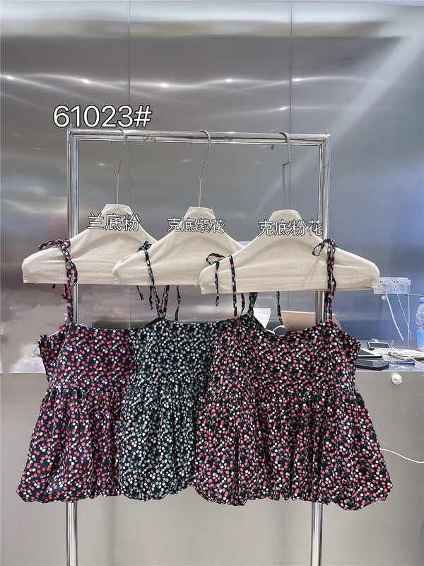 [modern 197] Korean floral comfort vest / sling 61023# hyy