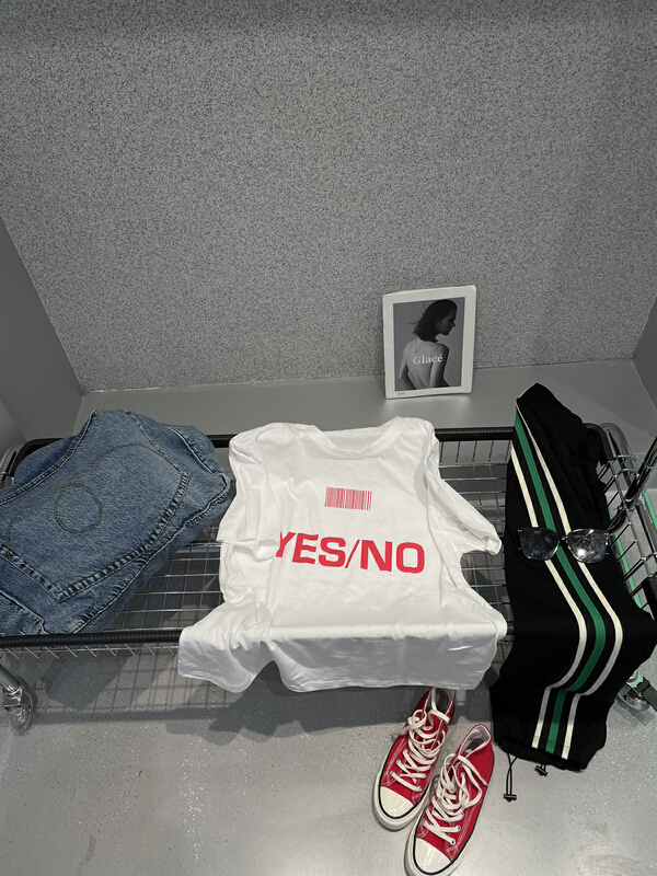 [bobo1972] Korean casual letter printed short sleeve T-shirt 221010# ozq