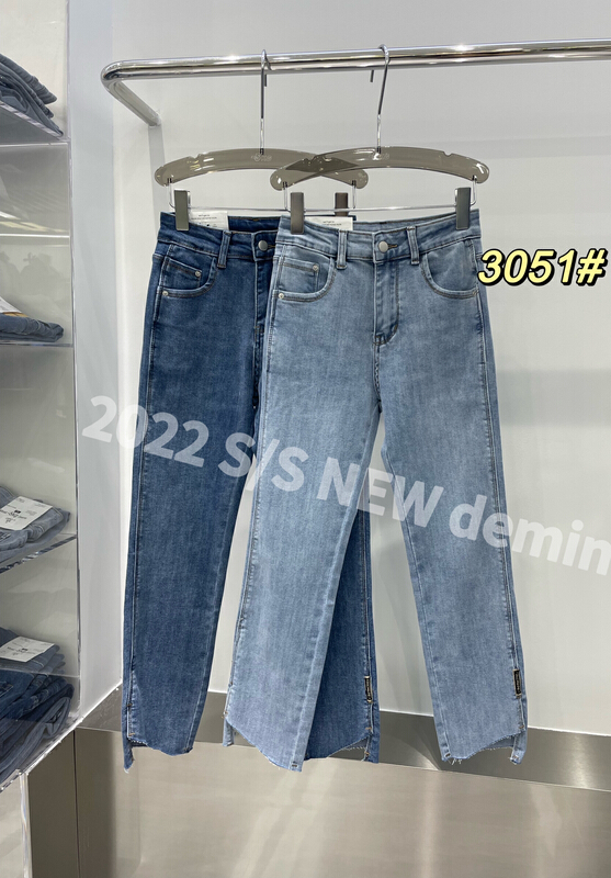 New year in early spring! [- 5kg] comfortable and versatile straight jeans 3051# ll