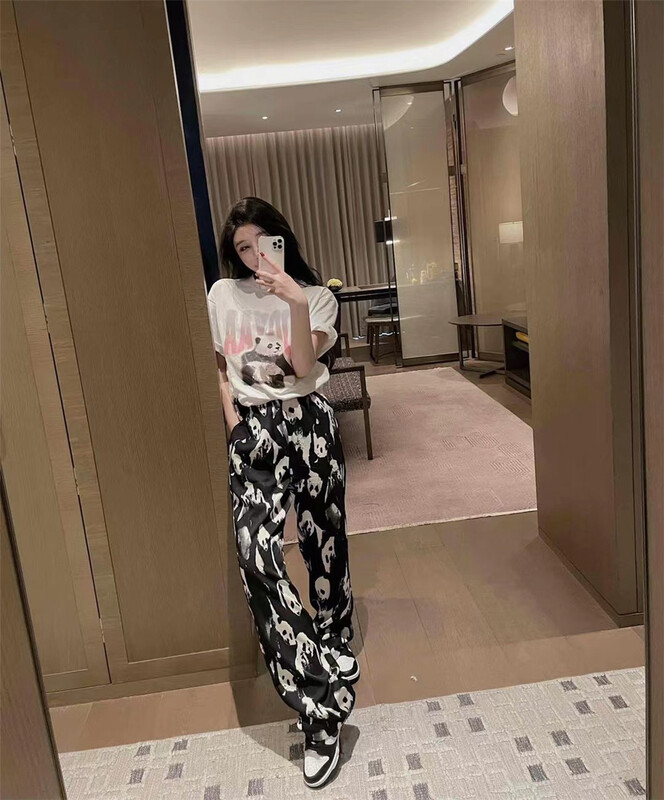 [big C studio] trendy wide leg fashion casual pants 5077# PCZ