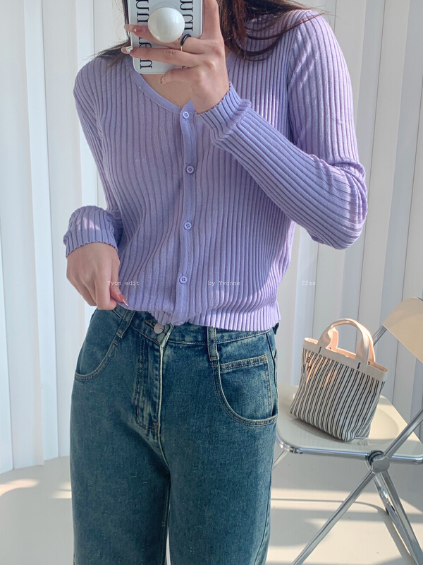 New year in early spring! [Yiwan y.von] new single breasted Tencel knitted cardigan 1902# XJ