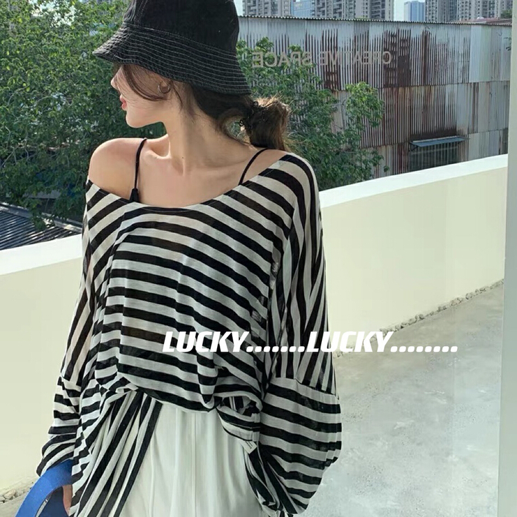 New in early summer! [lucky] sweet loose thin sunscreen blouse (only selling blouses) 8671# zxx
