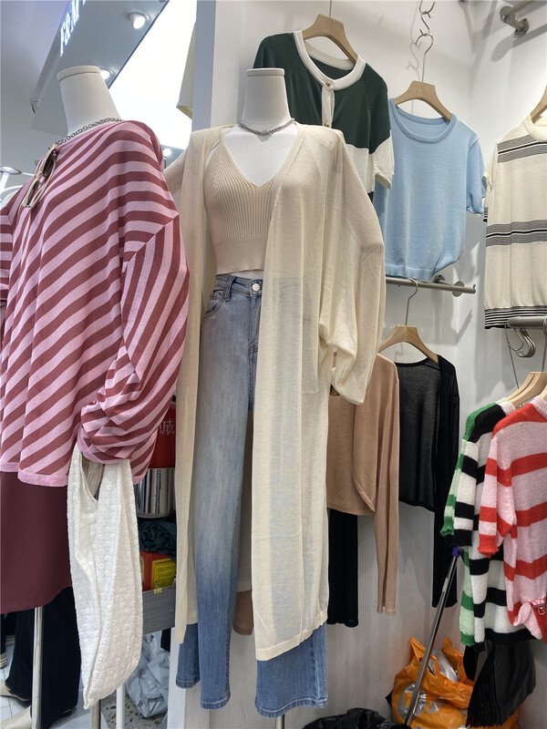 [Ling nonos] lazy Style Long Knit Cardigan 18806# CSX