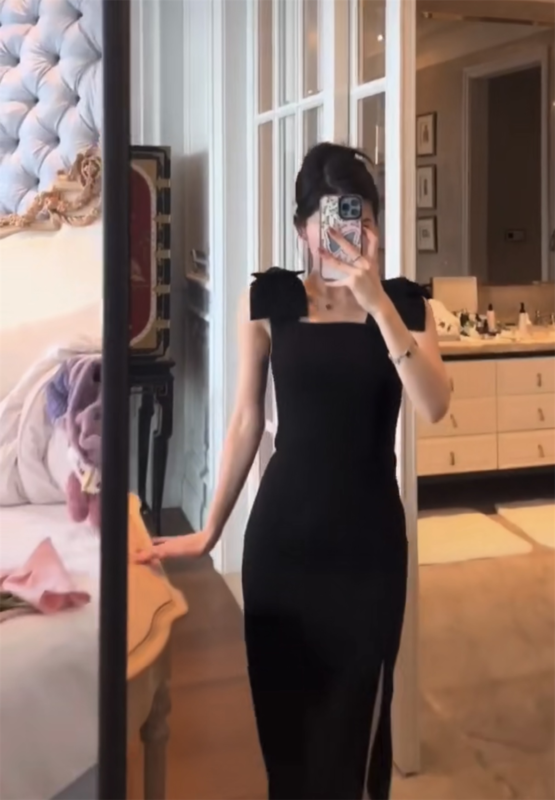 [Xiye] bow lady Korean dress a5950# JJ