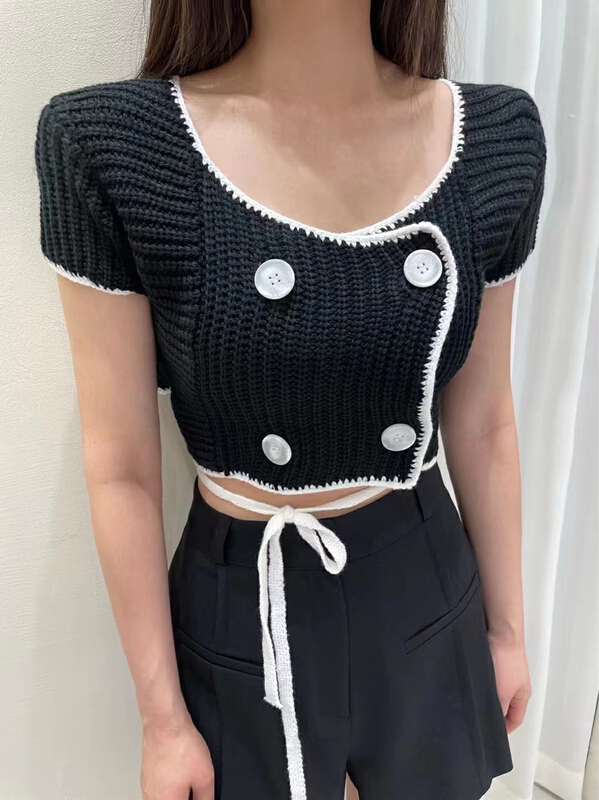 [sec of me] versatile double breasted sweater w5585# ozq