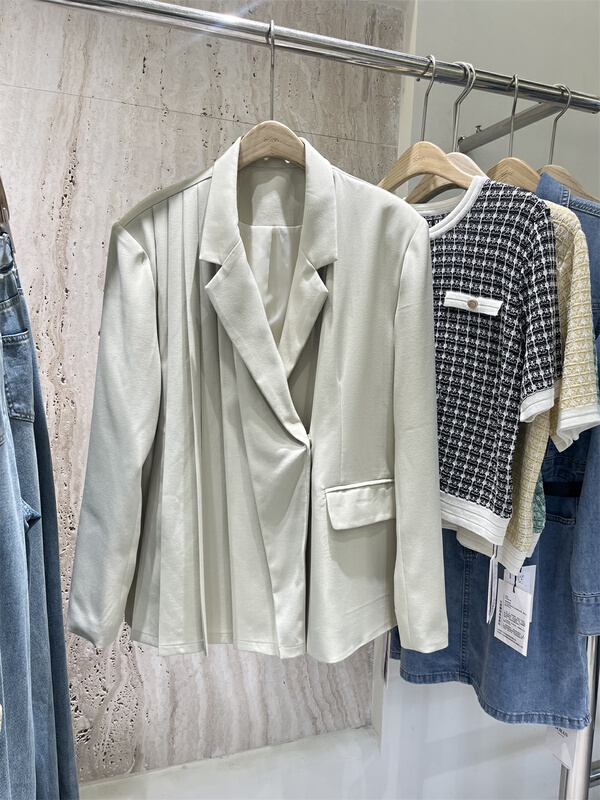 New year in early spring! [Boran] Korean fashion double breasted loose suit 22b6526w# LSW
