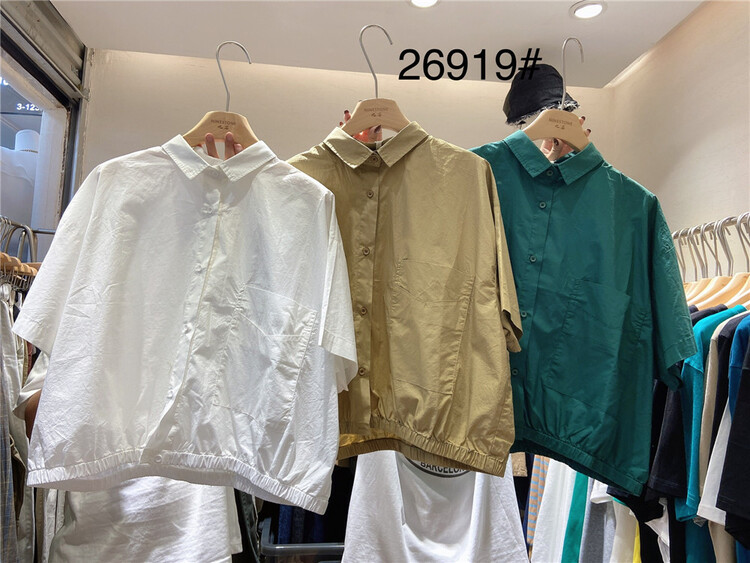 [ninestone nine stones] single breasted classic fashion shirt 26919# L