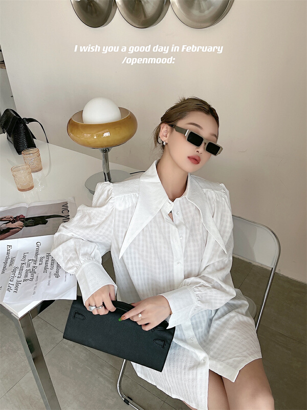 New in early summer! [open] Korean Plaid breasted dress 3592# ozq
