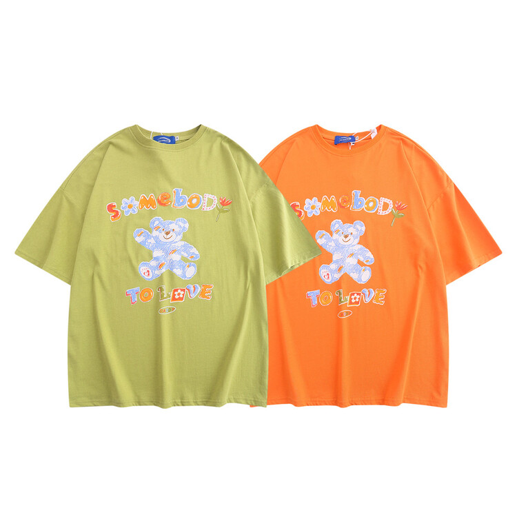 Unisex! [INS error] cartoon comfortable Korean Short Sleeve T-shirt t2308# hyy