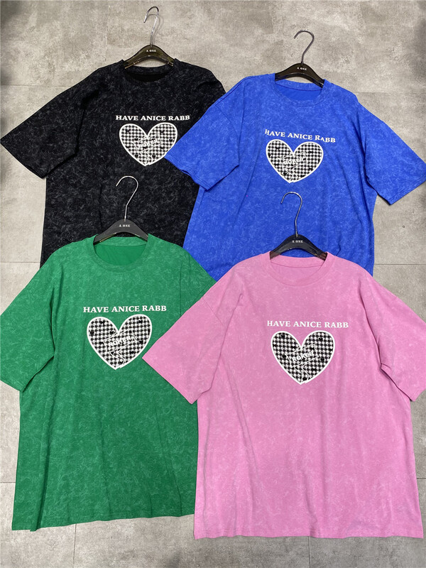 New in early summer! [didi] Korean love letter short sleeve T-shirt 5111# ozq