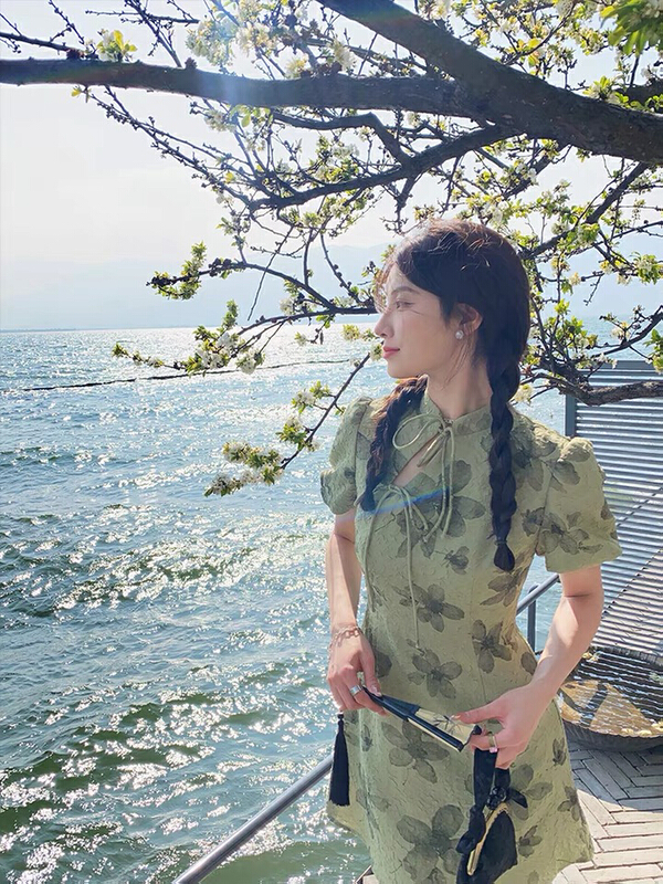 [L.L studio] elegant cheongsam fashion dress 77111# PCZ
