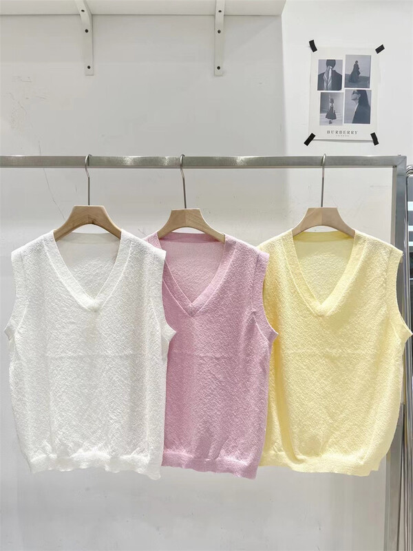 [td] Korean simple V-neck vest / sling 2262# XJ
