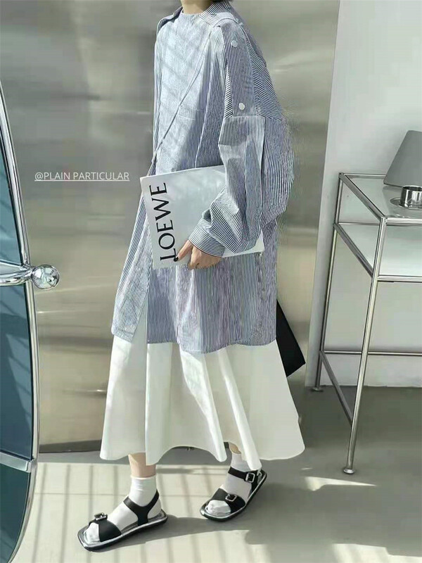 [starting point] Korean fashion trend loose dress 1819# L