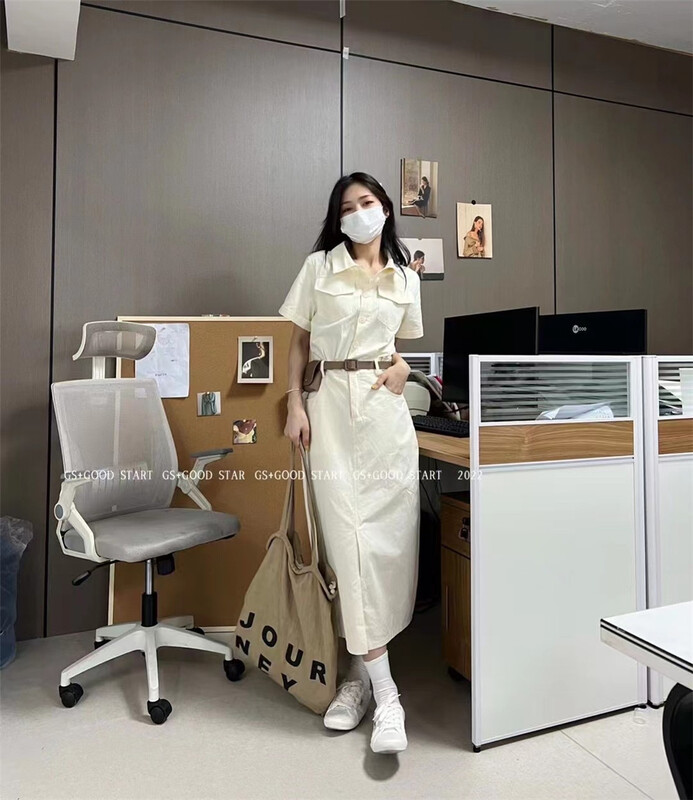 [GS. Good star] Korean style dress (excluding waist bag) 22302# hjy