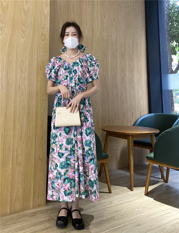 [zicci] Vintage afternoon tea floral dress (with headdress) 106680# lwy