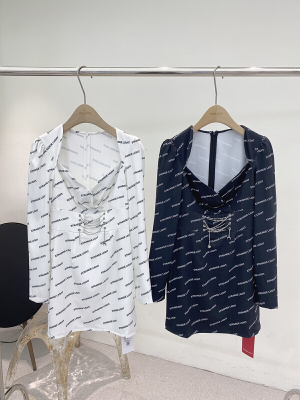 New year in early spring! [Yang lotus] chain design fashion dress s12101093# ozq