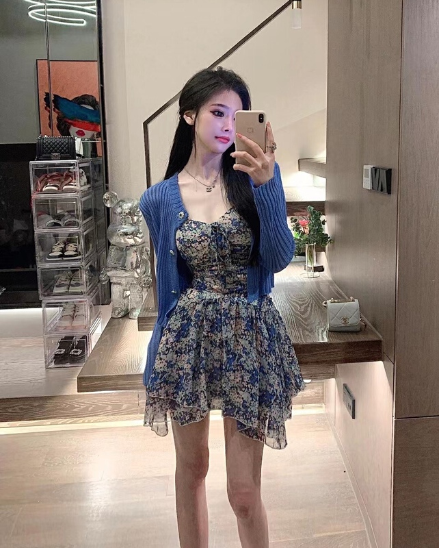 [goblin] simple, thin and clean color short ice silk knitted cardigan 835# PCZ