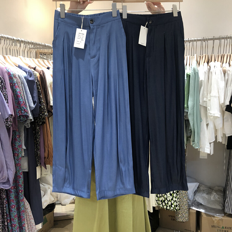[seek peach] high waist slim Tencel slacks 5237# ll