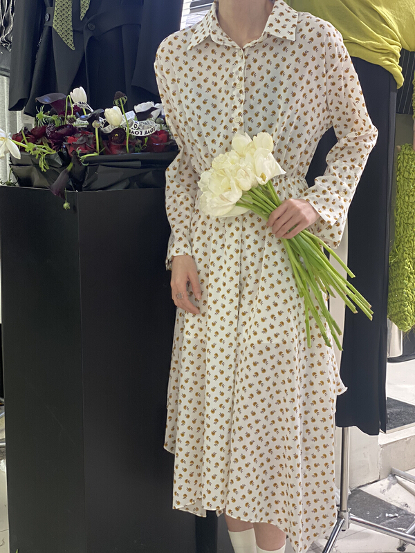 New year in early spring! [Bu class] Korean soft, clear and sweet floral dress 13575# zxl