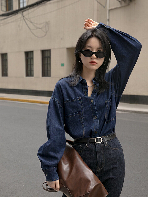 New year in early spring! [by] American Vintage overlay denim shirt 0291# HBx