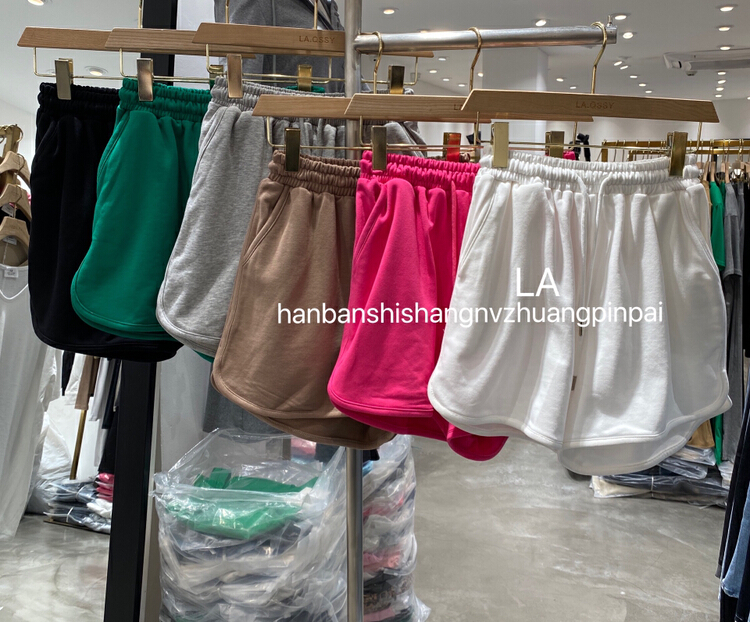 [laqssy] drawstring elastic sports versatile casual shorts 608# zyh