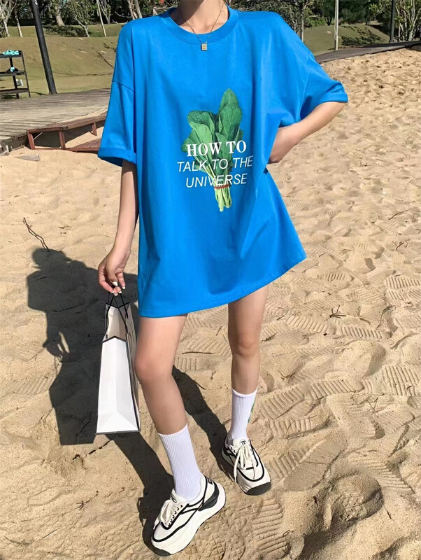 New year in early spring! [didi] Korean print Pullover short sleeve T-shirt 5066# ozq