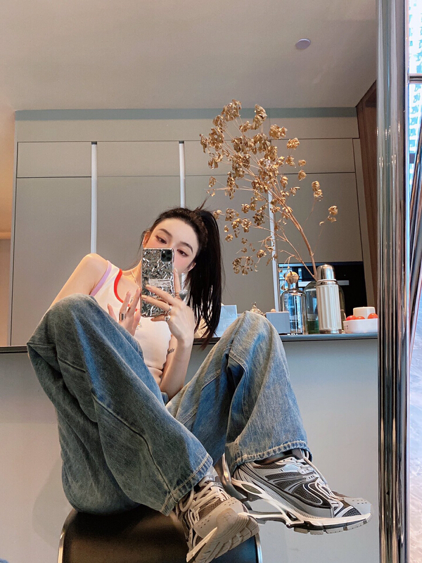 [Nancy] straight baggy casual jeans 6251# WPL